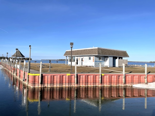 3468 W Nye Rd, Hessel, MI 49745 - dock area with a water view