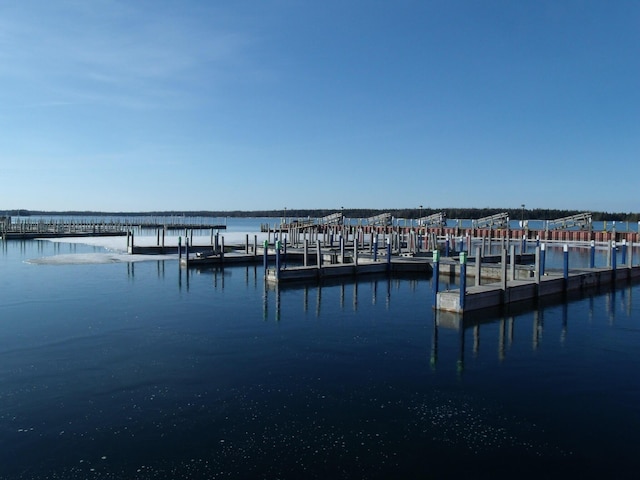 3468 W Nye Rd, Hessel, MI 49745 - dock featuring a water view