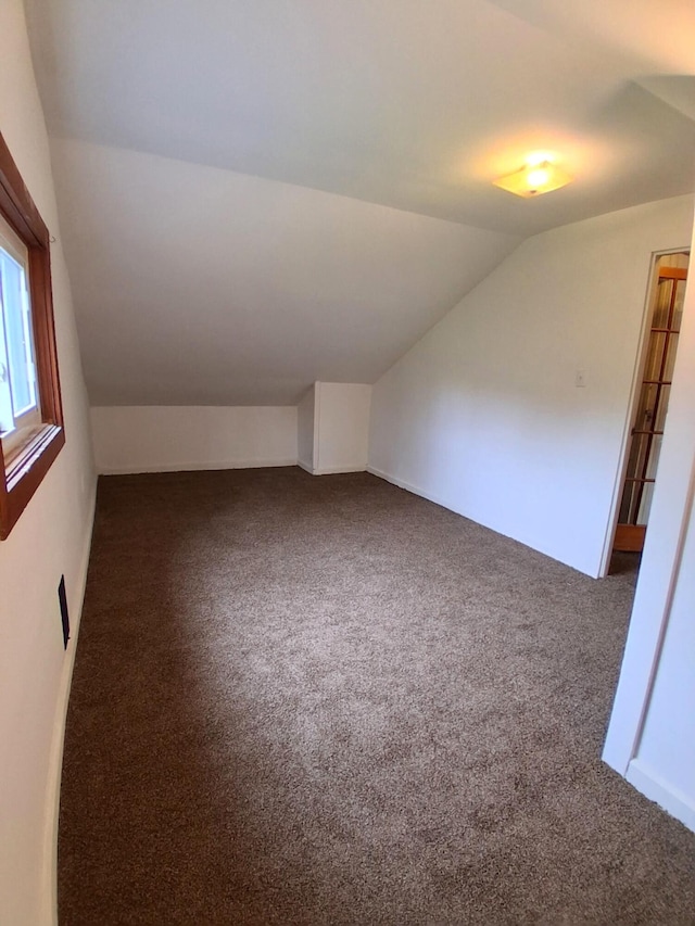 3468 W Nye Rd, Hessel, MI 49745 - additional living space with vaulted ceiling and carpet flooring