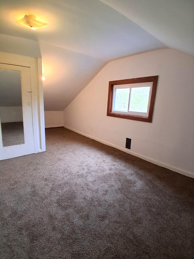 3468 W Nye Rd, Hessel, MI 49745 - bonus room featuring lofted ceiling, carpet, and baseboards