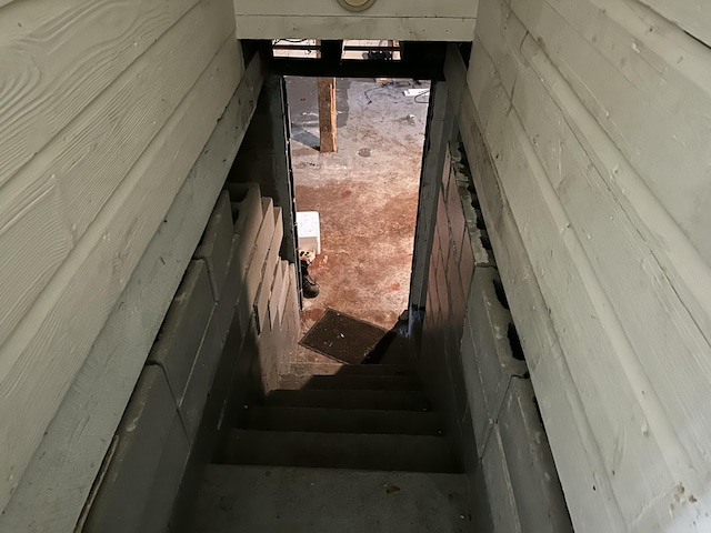 view of stairs
