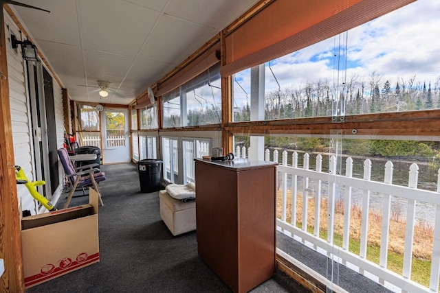 view of sunroom / solarium