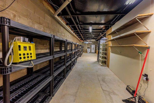 view of storage room