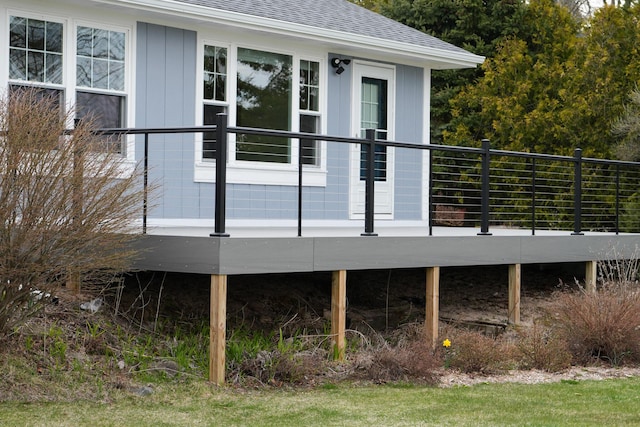 1220 N Lake Huron Shore Dr, Harrisville, MI 48740 - view of wooden terrace