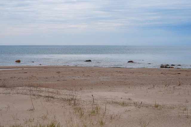 water view featuring a beach view