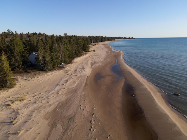 1220 N Lake Huron Shore Dr, Harrisville, MI 48740 - property view of water featuring a beach view