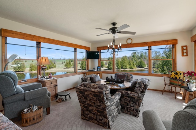view of sunroom