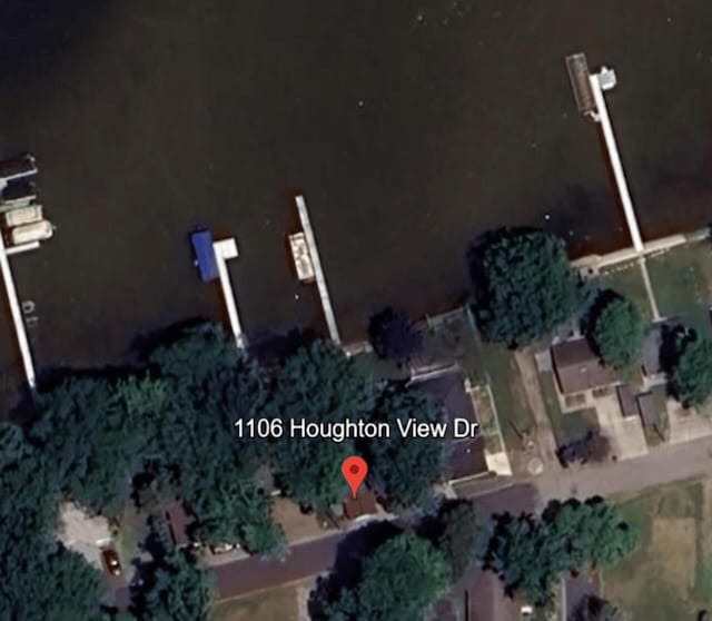 1106 Houghton View Dr, Houghton Lake, MI 48629 - aerial overview of property's location