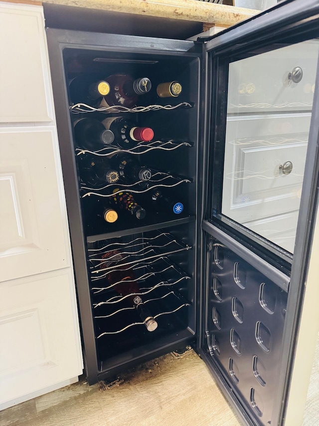 1106 Houghton View Dr, Houghton Lake, MI 48629 - kitchen view of wine cooler