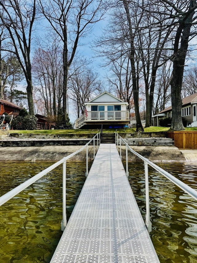1106 Houghton View Dr, Houghton Lake, MI 48629 - dock with a water view