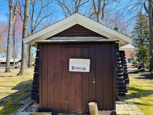 view of shed