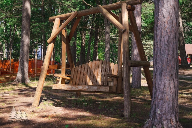 2931 Boulan Dr, Lewiston, MI 49756 - view of jungle gym featuring fence