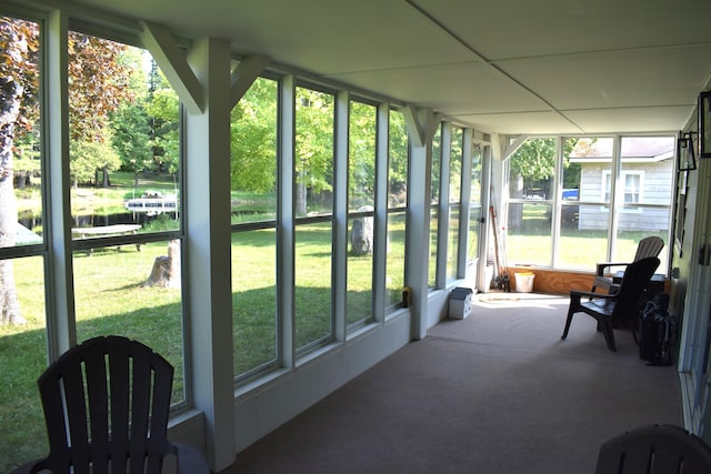 view of sunroom / solarium