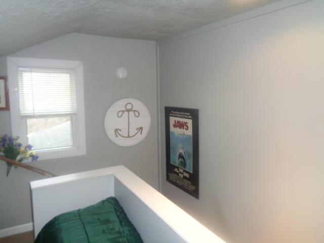 room details featuring a textured ceiling