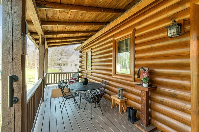 view of wooden terrace