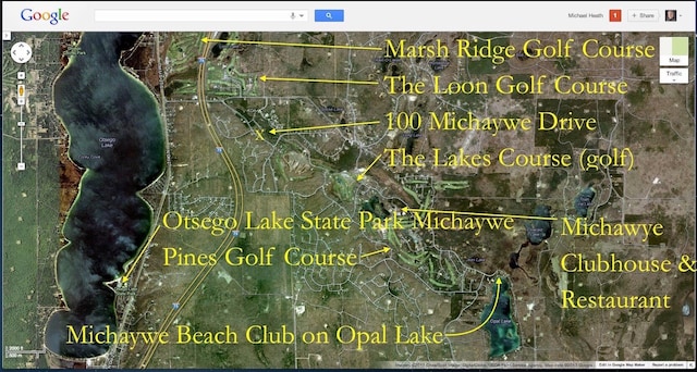 1406 Opal Lake Rd, Gaylord, MI 49735 - map / location