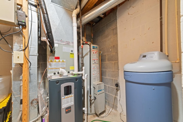 1406 Opal Lake Rd, Gaylord, MI 49735 - utility room featuring gas water heater