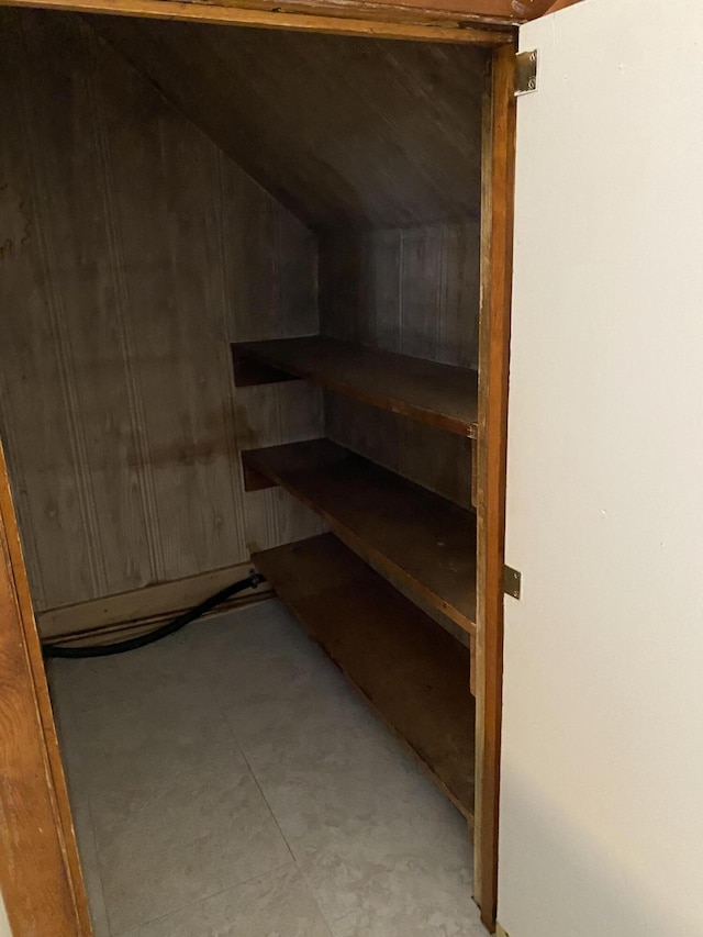 view of storage area