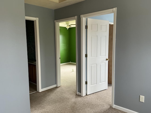 120 Marina St, Houghton Lake, MI 48629 - hall featuring carpet floors and baseboards