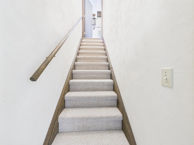 view of stairway