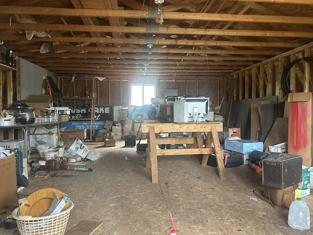 view of below grade area