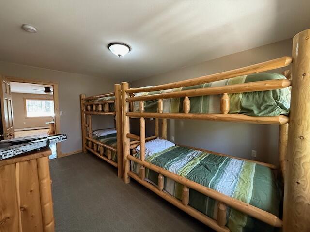bedroom with carpet