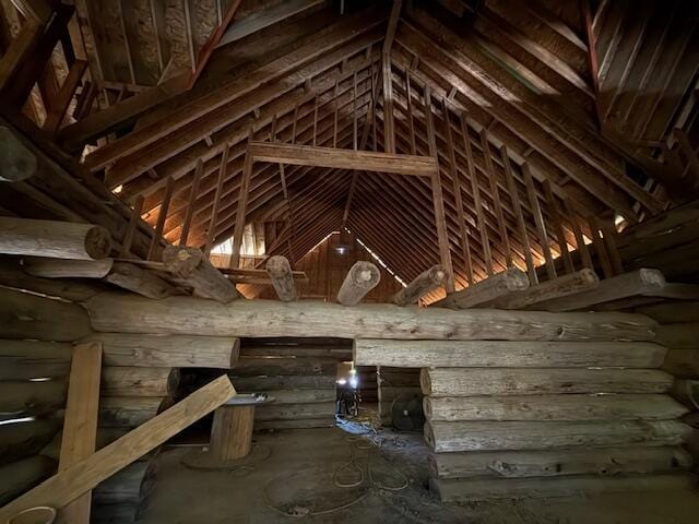 view of attic