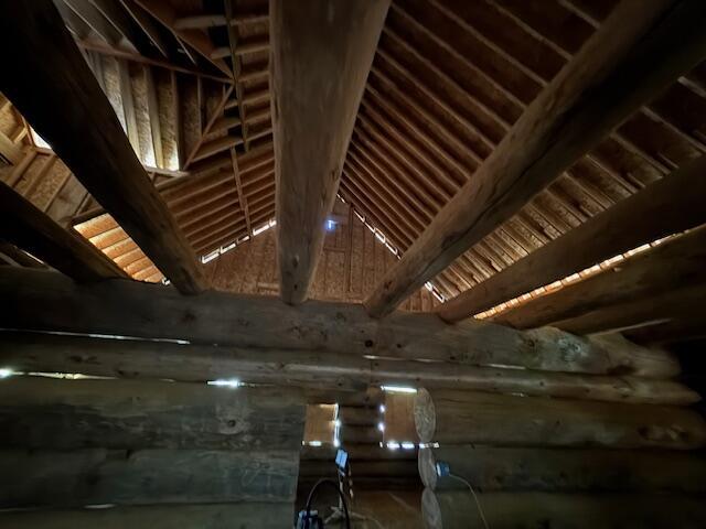 view of attic