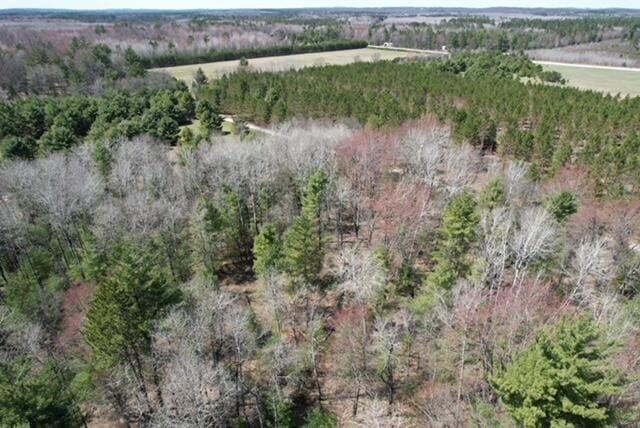 bird's eye view with a rural view