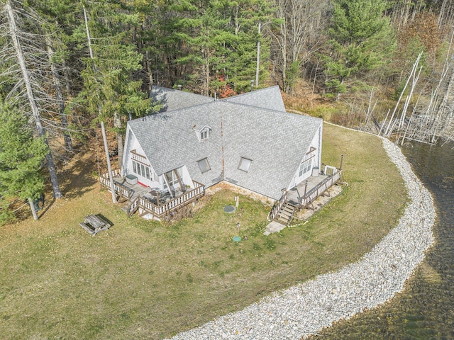 2047 W Martin Lake Rd, Gaylord, MI 49735 - bird's eye view with a view of trees