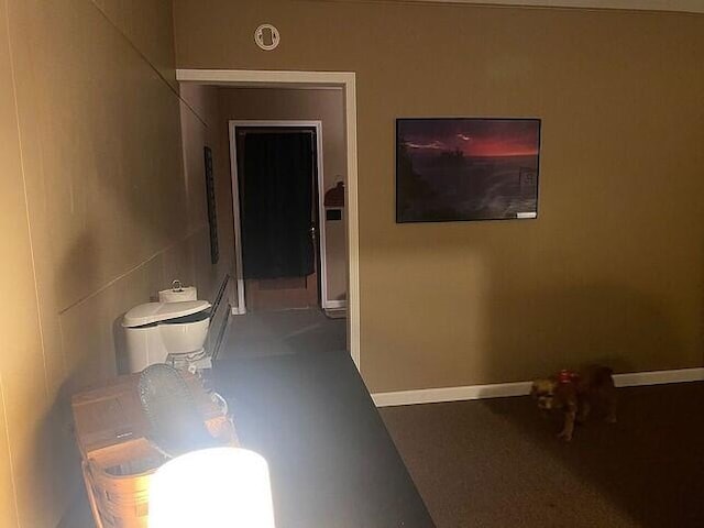 hallway with baseboards
