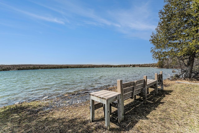 9860 Bingham Rd, Elmira, MI 49730 - dock area with a water view