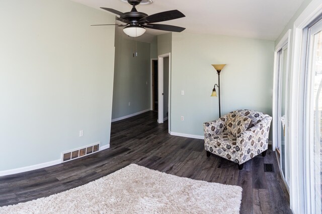 234 Pocahontas Ave, Roscommon, MI 48653 - sitting room with baseboards, visible vents, and wood finished floors