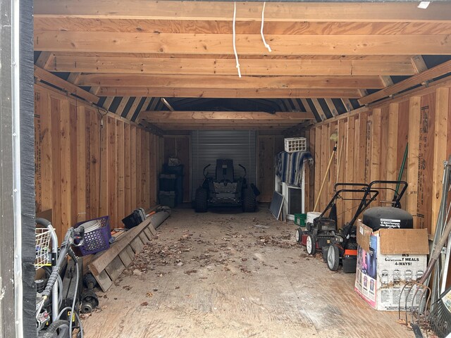 view of storage room