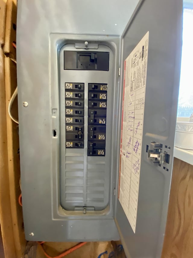 utility room with electric panel