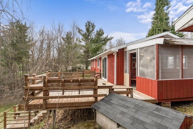 15757 Lakeway Dr, Wolverine, MI 49799 - view of deck