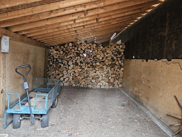 view of storage room