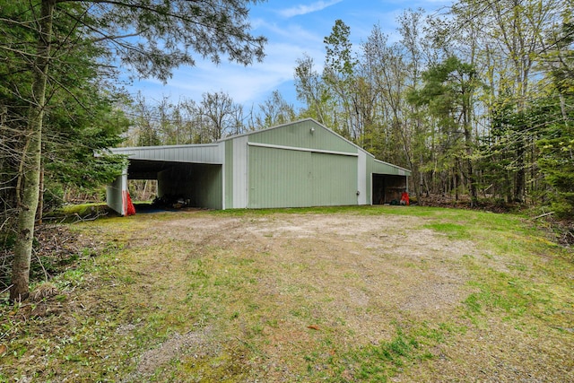 3659 N Straits Hwy, Cheboygan, MI 49721 - view of pole building with driveway