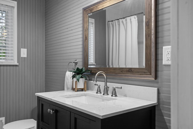 5012 Green Acre Dr, Frederic, MI 49733 - bathroom with toilet and vanity