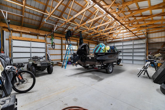 835 M-88, Bellaire, MI 49615 - garage with metal wall