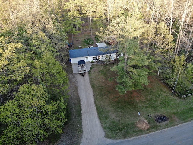 3313 Pleasant View Dr, Lewiston, MI 49756 - view from above of property featuring a forest
