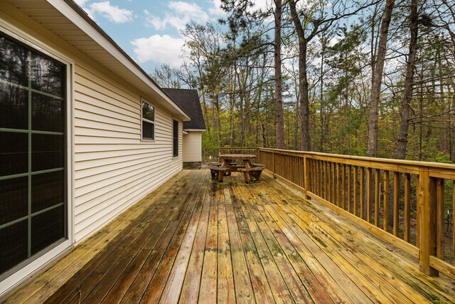 1350 Pine Point Dr, Lewiston, MI 49756 - deck featuring outdoor dining area