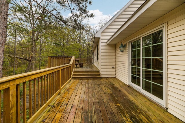1350 Pine Point Dr, Lewiston, MI 49756 - view of deck