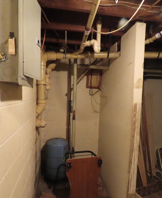 utility room with electric panel
