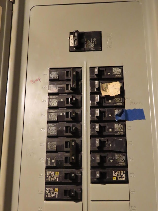 utility room featuring electric panel