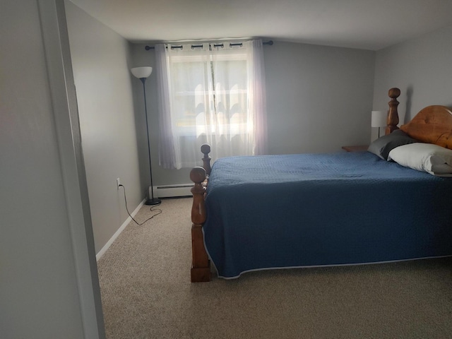 10232 E Airport Rd, Saint Helen, MI 48656 - carpeted bedroom featuring baseboard heating