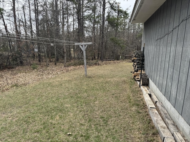 view of yard with stairs