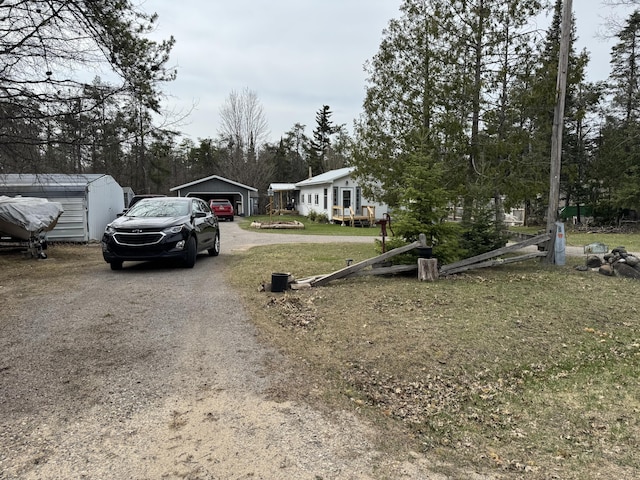 view of street with driveway