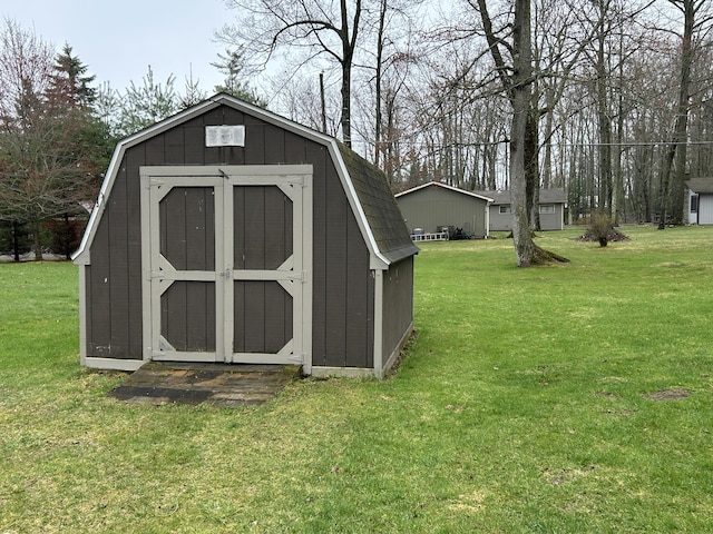 view of shed
