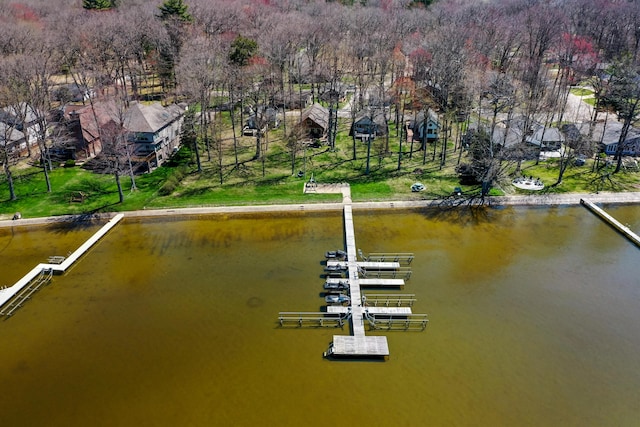 135 Alpena Trl, Houghton Lake, MI 48629 - dock area with a water view and a residential view